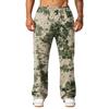 Men's Printed Wide Leg Jogger Sweatpants with Pockets for Casual Athletic Wear
