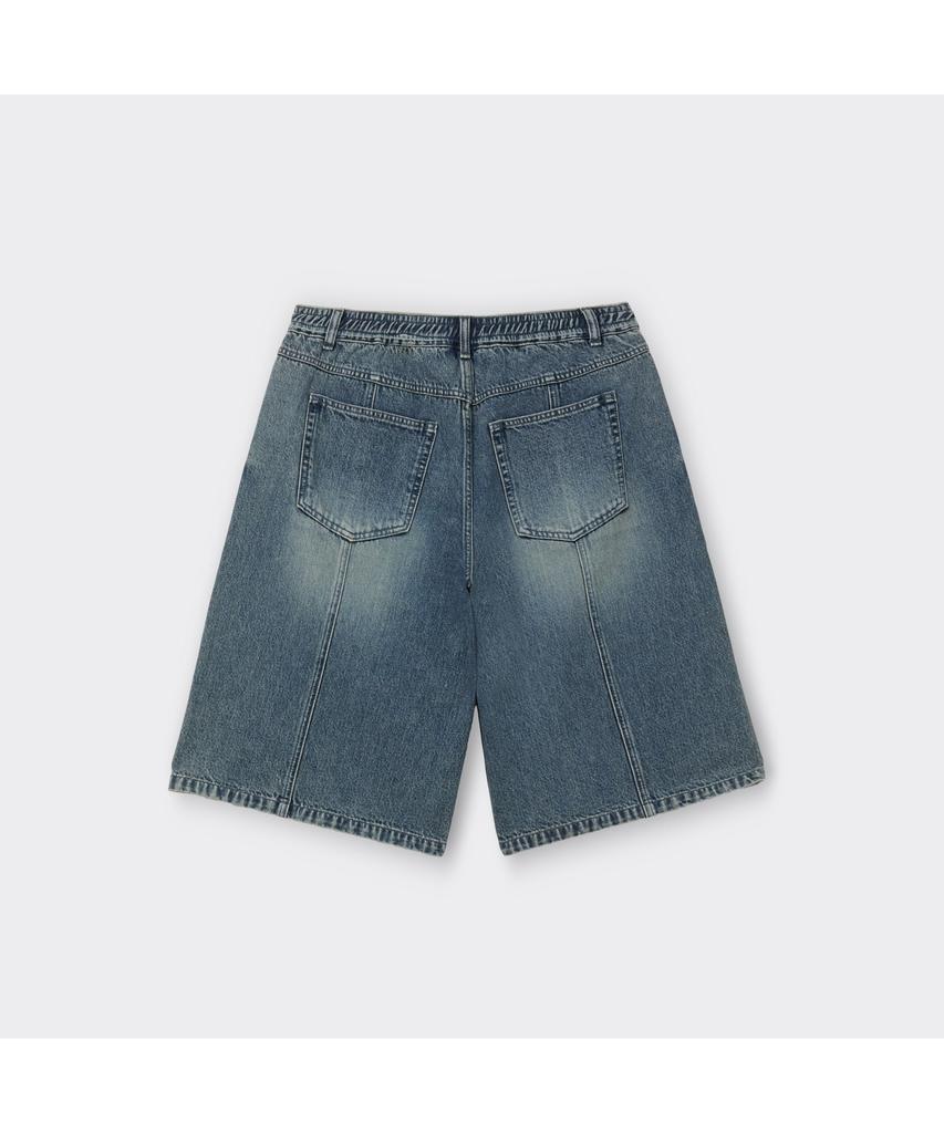 Keoseuuteommellou Blue Denim Bermuda Shorts Cwpam26373Bux