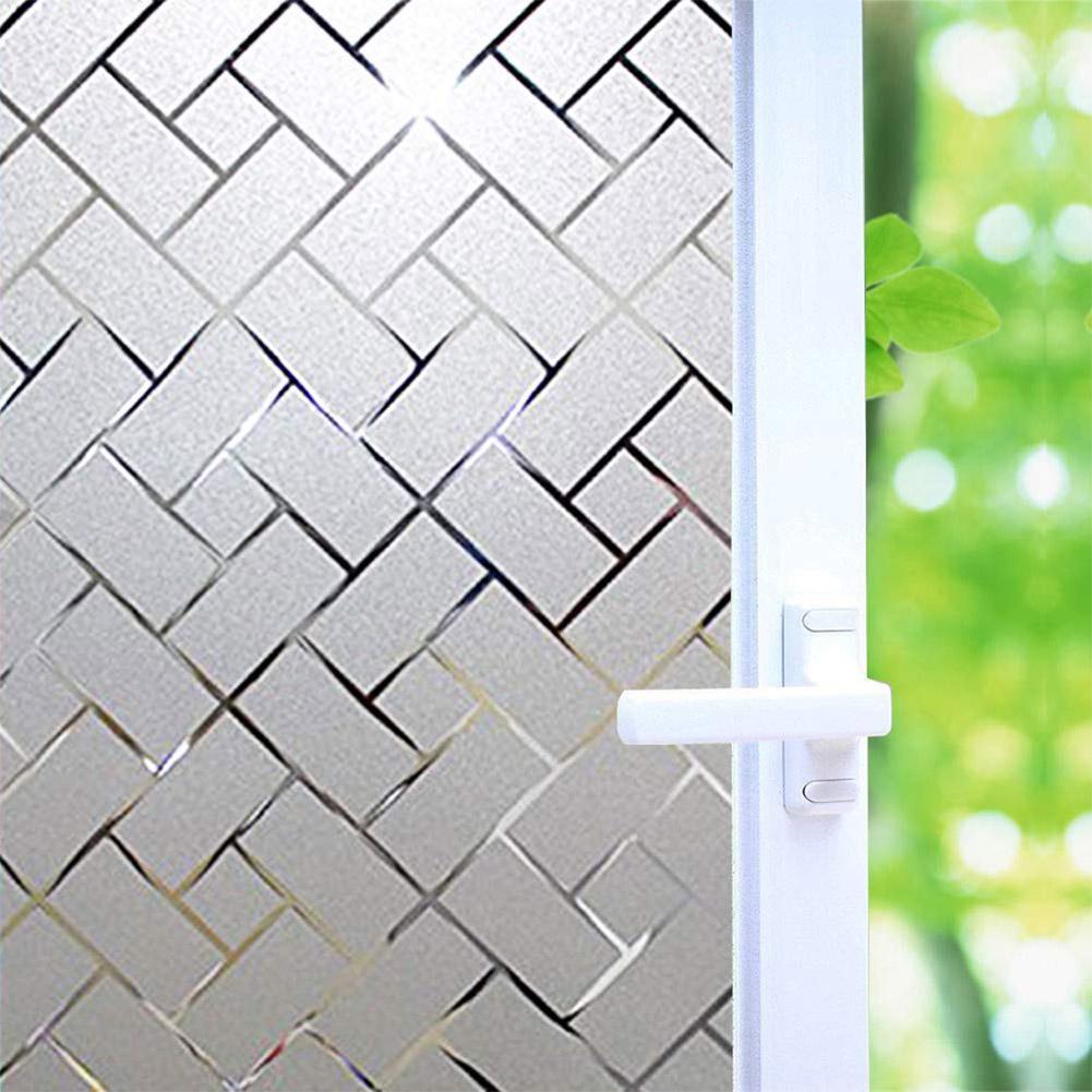 No Glue Static Cling Opaque Frosted Window Film for Home Office 17.7x47.7inch (45x200cm)
