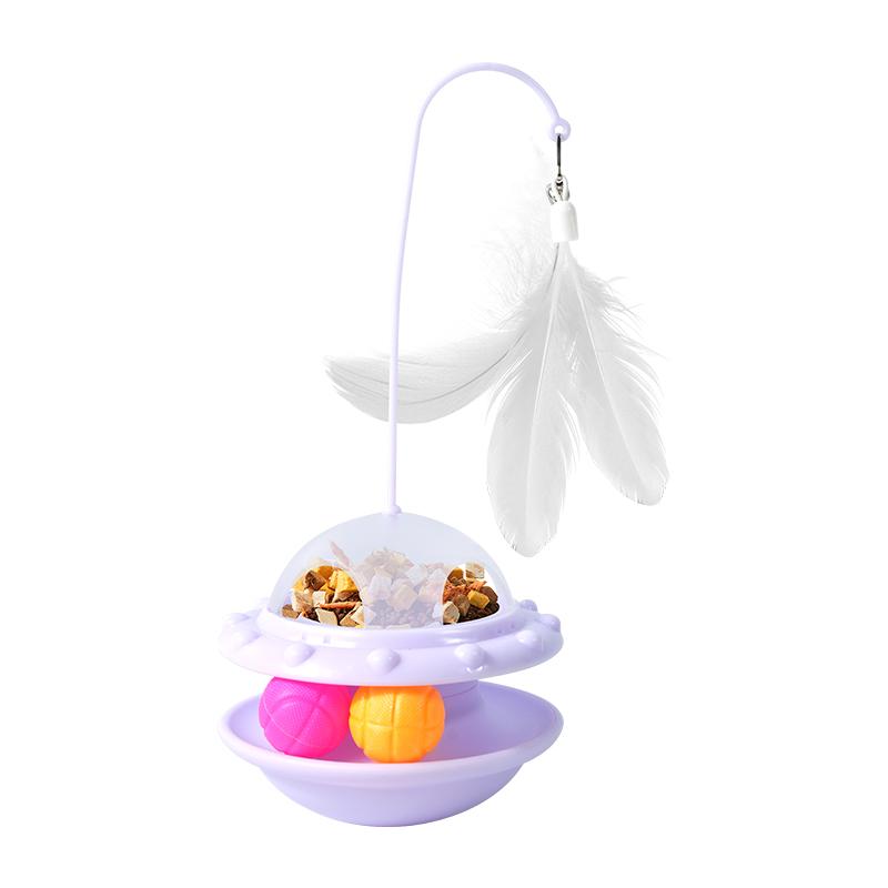 New Cat Toy Leaking Food Tumbler Turntable Cat Amusing Artifact Cat Self-entertainment Multi-play Pet Toy