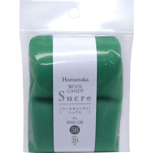 

Войлок Hamanaka Wool Candy Shukuru Col.40 Зеленый 20 г H441-126-40