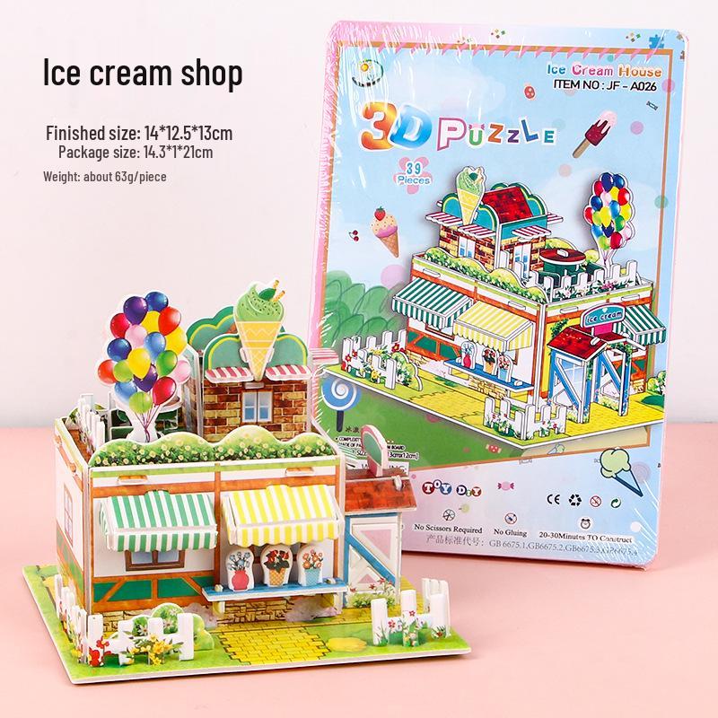 3D Children's DIY Paper Puzzle Model - Early Education Toy & Gift