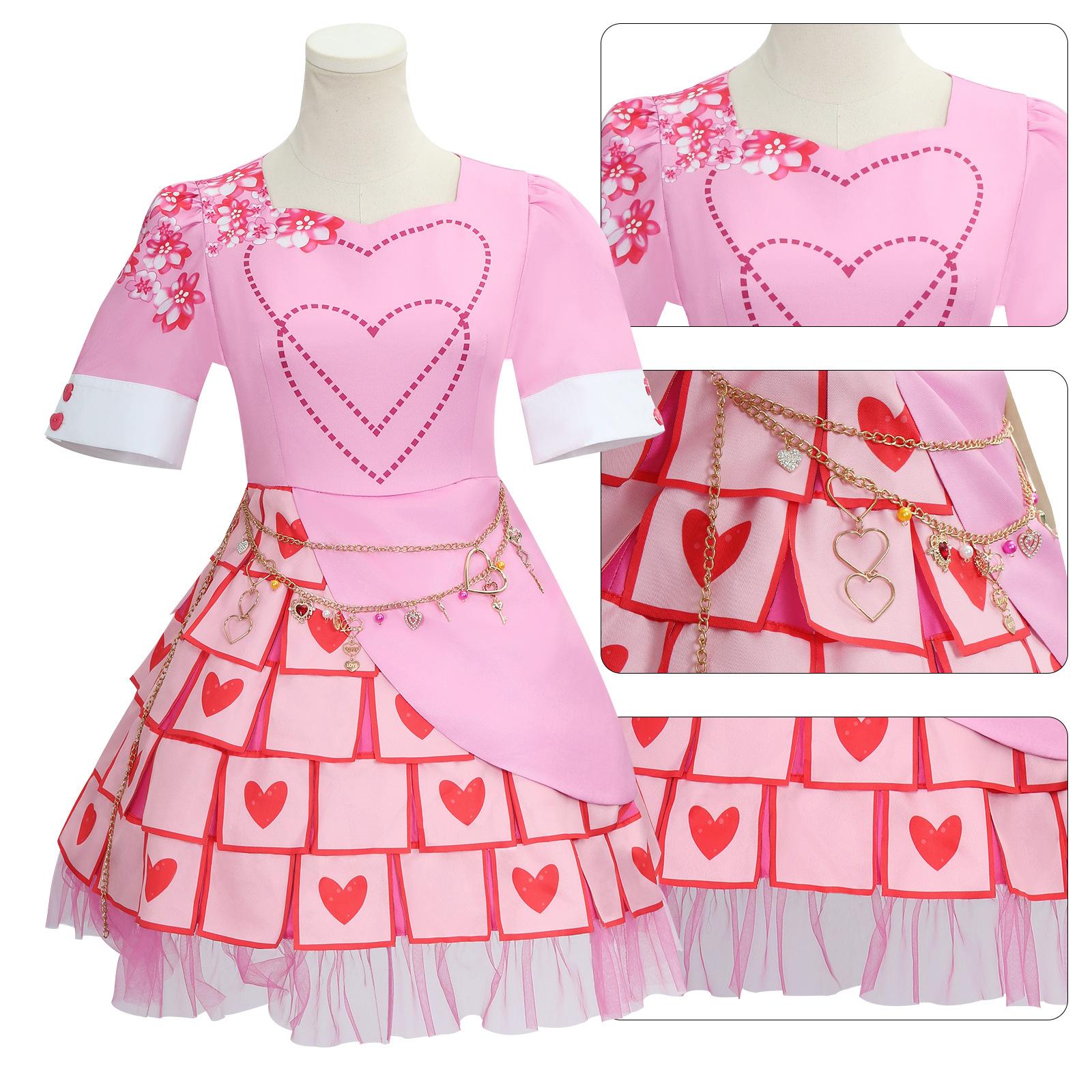 

Halloween Coswear Descendants 4Descendants Red Queen Descendants Little Red Dress Coswear Stage Show Weekend Festival Party XXXL