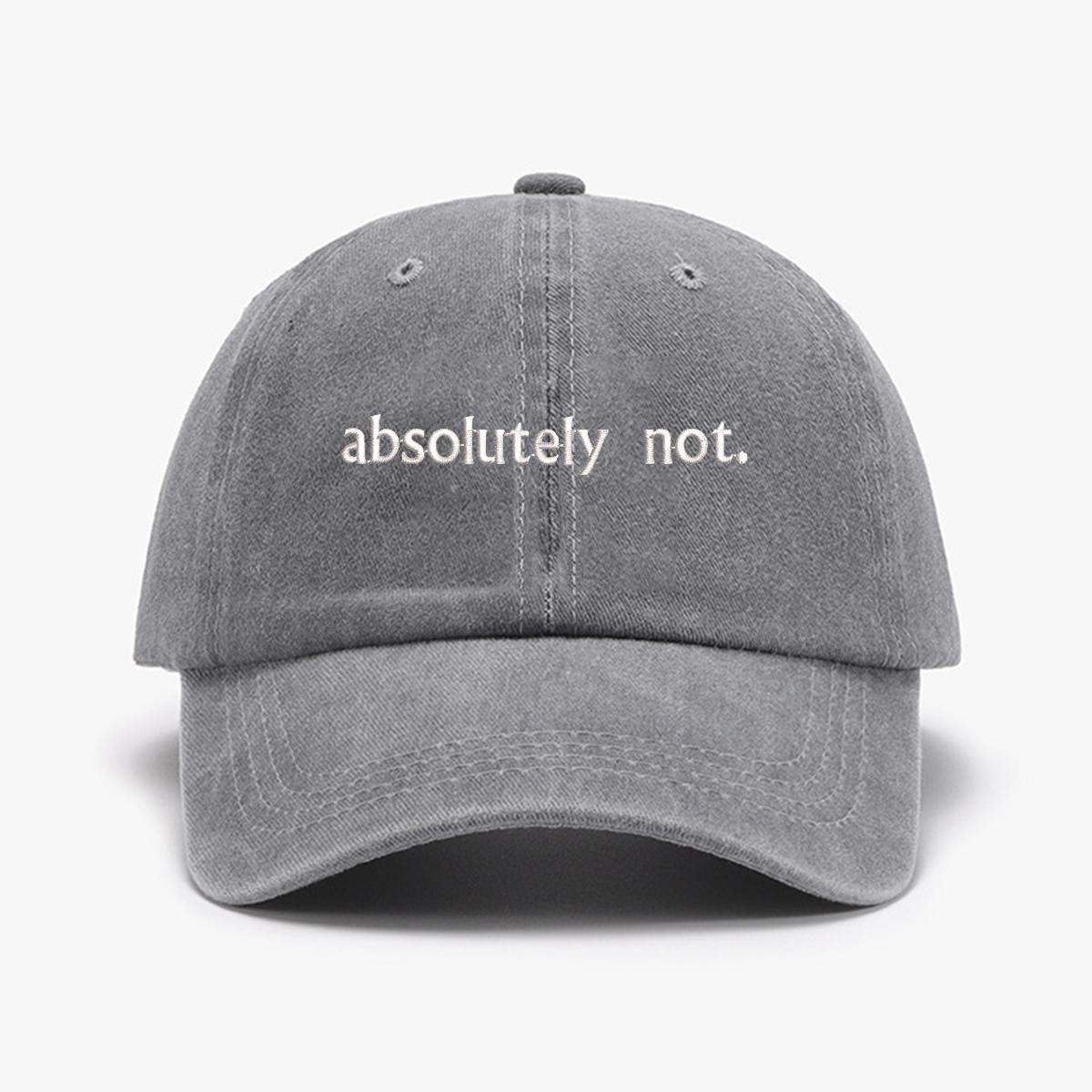 

1 Абсолютно вышитая бейсболка с принтом, уличный модный аксессуар, шляпа, регулируемая, легкая, унисекс, в качестве праздничного подарка серый