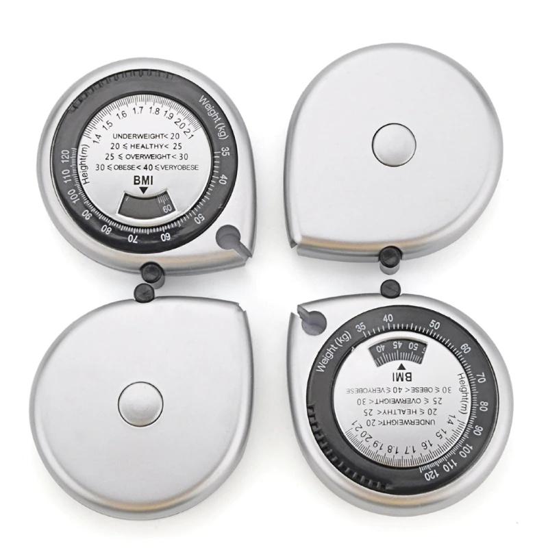 1Pcs Body Mass Measuring Tape Measure 150cm BMI Calculator Fitness Weight Loss Muscle Fat Tester