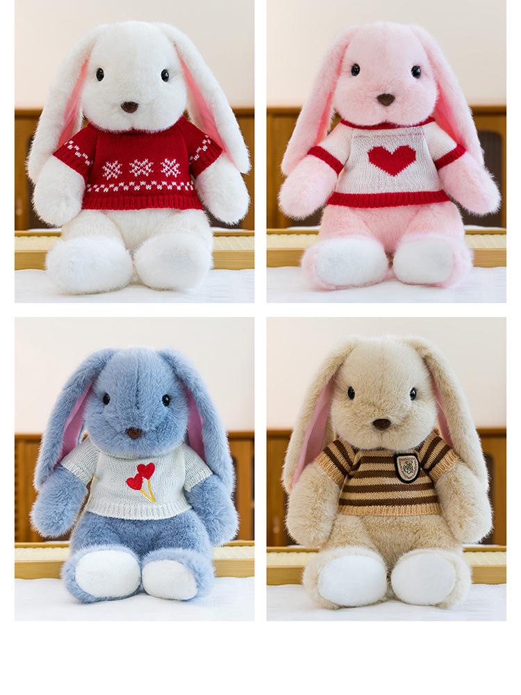 Plush Rabbit Doll - Comforting Toy for Kids, Hand-held Baby Sleep Aid, Perfect Birthday Gift for Children