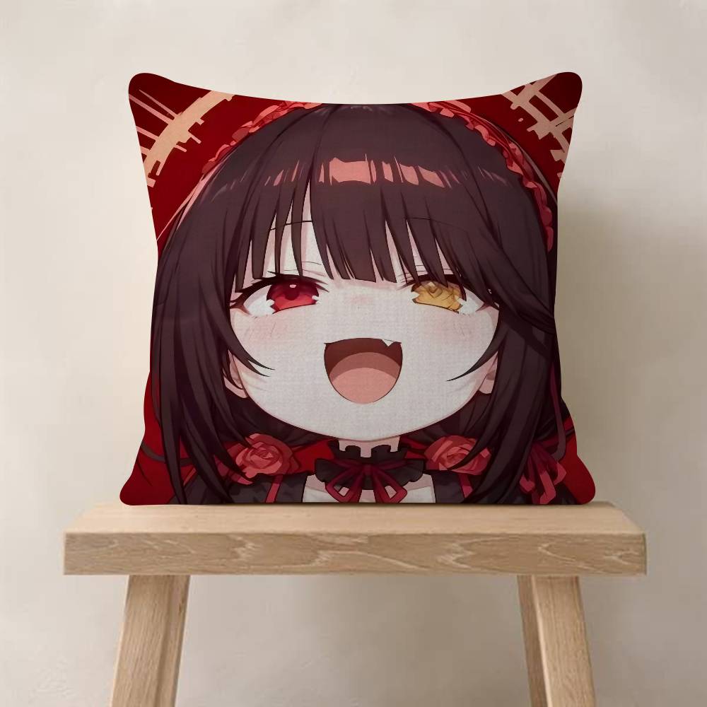 Anime DATE A LIVE Cushion Cover Car Throw Pillow Case For Sofa Car Christmas Gift