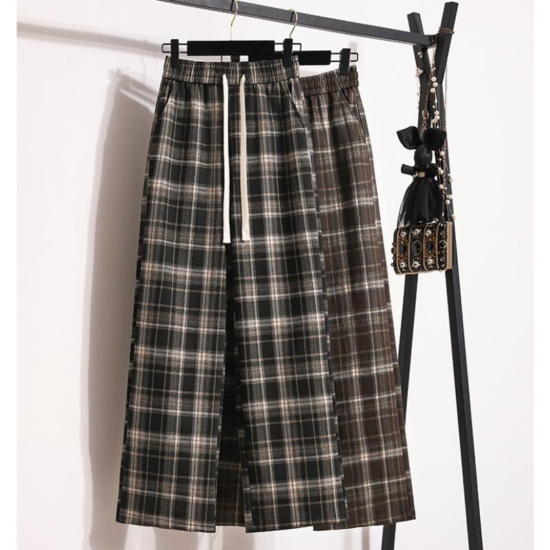 

DIMANAF Большие размеры, весенние длинные брюки, женские шаровары с эластичной резинкой на талии, повседневные свободные винтажные свободные брюки, новинка 2024 года