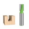 Langlebigkeit Stahlspitzen-Bodenreinigungsfräser für effiziente Holzbearbeitungsaufgaben mit 1/2-Zoll-Schaft und grünen Oberflächen