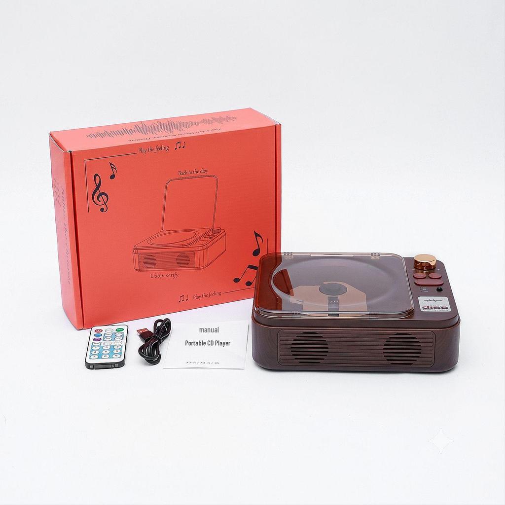 Retro Multifunctional CD Player with Two-way Bluetooth and High Fidelity Sound