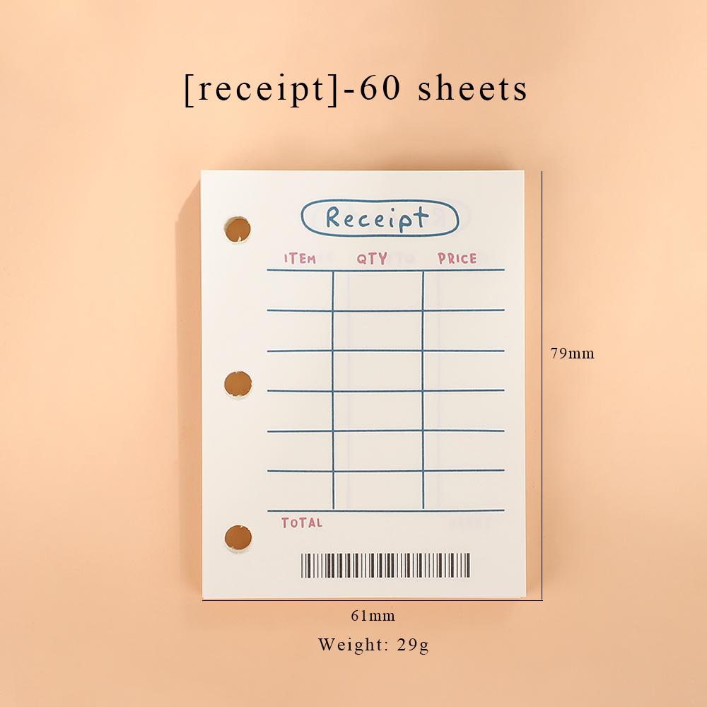 JIANWU Creative Cute Transparent 3 Ring Mini Loose-leaf Hand Book Student Portable Notebook Ring Binder Kawaii School Supplies