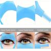 1 Stück 3-in-1 Make-up-Tool für Lidschatten, Magische Nützliche Kosmetik Mascara Wimpernkamm & Eyeliner Schablone, Applikator Hilfskarte Werkzeug, Wiederverwendbarer Make-up Helfer