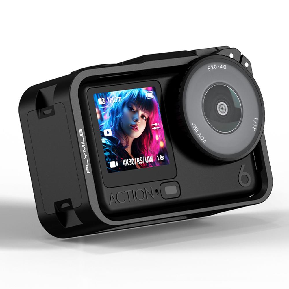 FLYMILE Klatka Królicza z Magnetycznym Szybkim Mocowaniem do DJI Osmo Action 6 Plasturowa Ramka Ochronna na Kamerę