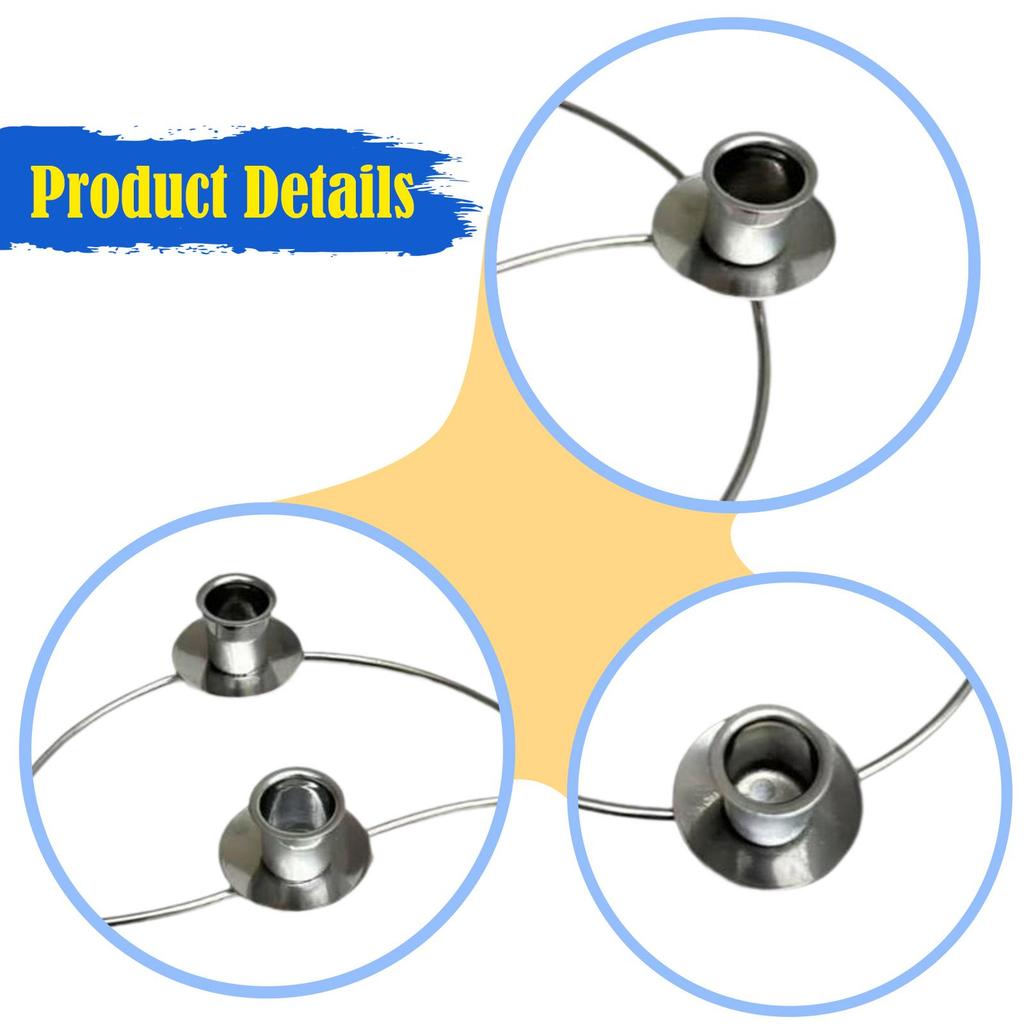 Advent Ring Candle Holder Durable Iron Candlestick Wreath Centerpiece for Holiday Table Decor Christmas Apartment