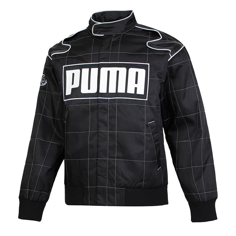 PUMA Unisex Windproof Stand Collar Cotton Padded Jacket Black 631974-01 S