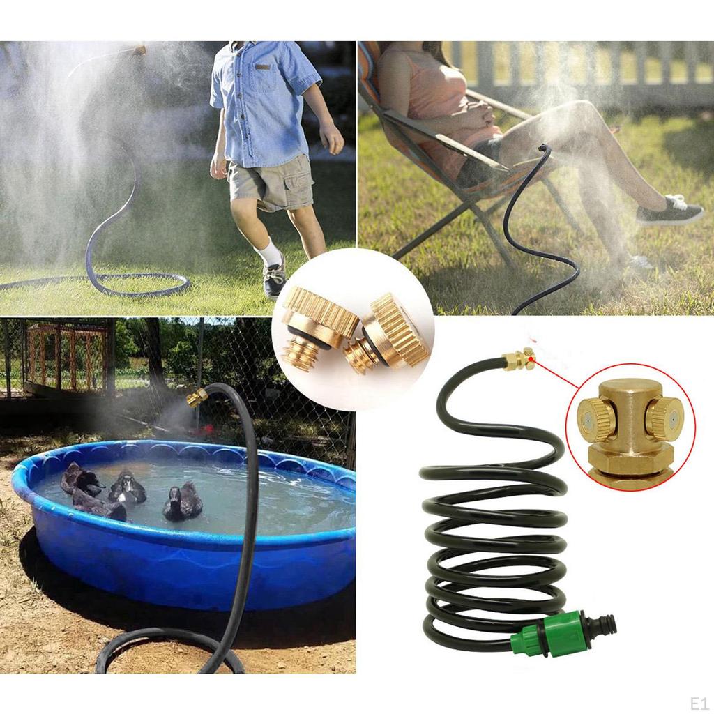 PU Tube Outdoor Watering Irrigation Hose for Garden Swimming Pool Low Pressure Mist Spray L/min