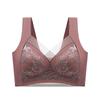 Plus Size Lace Lingerie Sports Bra - Wirefree, Seamless, Anti-Sagging Ice Silk Vest for a Slimmer Look