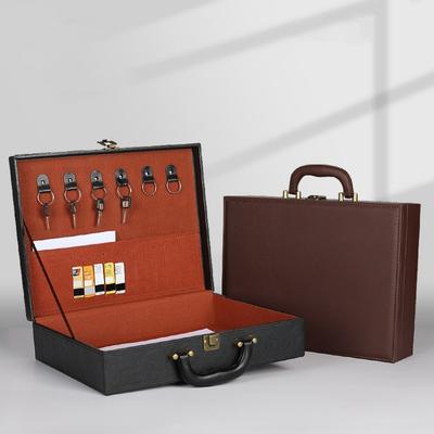 Business Room Delivery Box PU Leather Key Toolbox Leisure Document Storage Box  Women Men