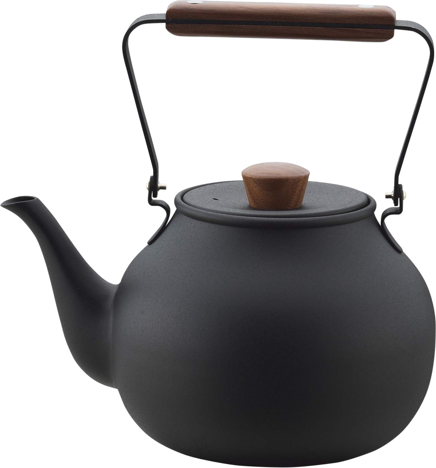 

Miyazaki Seisakusho Chaki Kyusu (Large Teapot), Black, 0.7L, with Tea Strainer, Not for Direct Heat, CHA-6