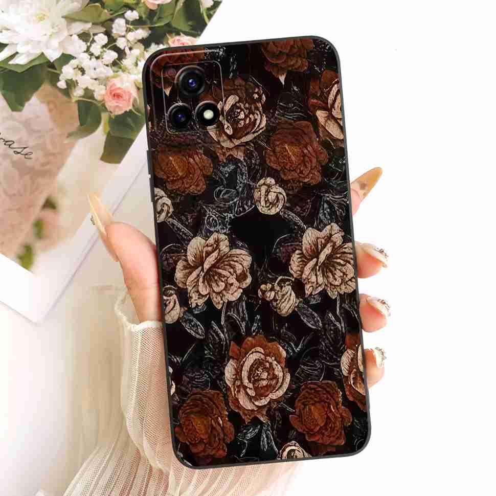 For vivo Y52s 5G V2057A Case Soft Silicone Back Cover For Vivo Y52S Y 52s 5G 6.58" Stylish Color Painting Phone Cases Bumper
