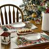 Christmas Festival Table Mat: Heat-Resistant Kitchen Placemats and Printed Tablecloth