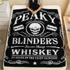 1PC Peaky Blinders Print Flannel Blanket, High Quality Comfortable for All Seasons, Home Decor, Warmth and Comfort, Perfect for Christmas Gifts