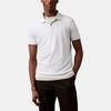 Calvin Klein Soft Comfortable Minimalist Short Sleeve Polo Shirt Men tops Cool-White 40BC236-064
