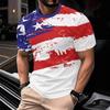 Sommer Mode Bequem Locker Großes T-Shirt Kreativ 3D Gedruckt Lässig Atmungsaktiv Sport Vielseitig Rundhals Kurzarm Herren T-Shirt