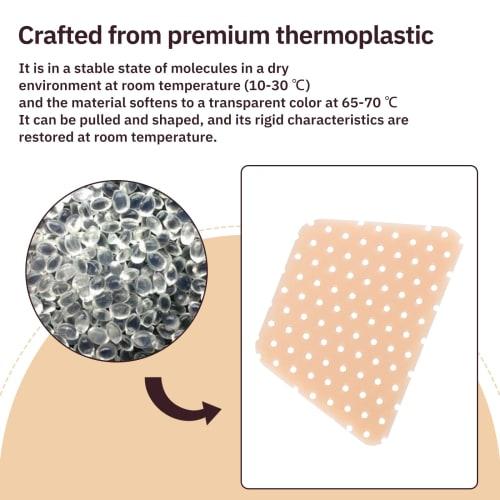 Ziimaikery Thermoplastic Nose Splint, Trapezoid Nose Brace Splint, External Nose Support Protector for Nose Brace Fracture, Rhinoplasty Septoplasty, E