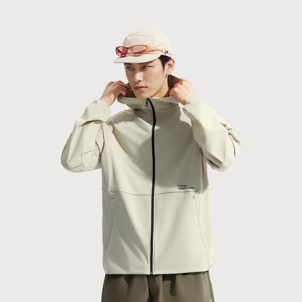 Li Ning Ice Silk Comfortable Breathable Versatile Jacket Men Jacket Lime AFDVE41-1