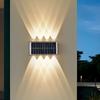 Warm/White/RGB Lights Solar Wall Lamp IP65 Waterproof Automatic Outdoor Lighting  Courtyard
