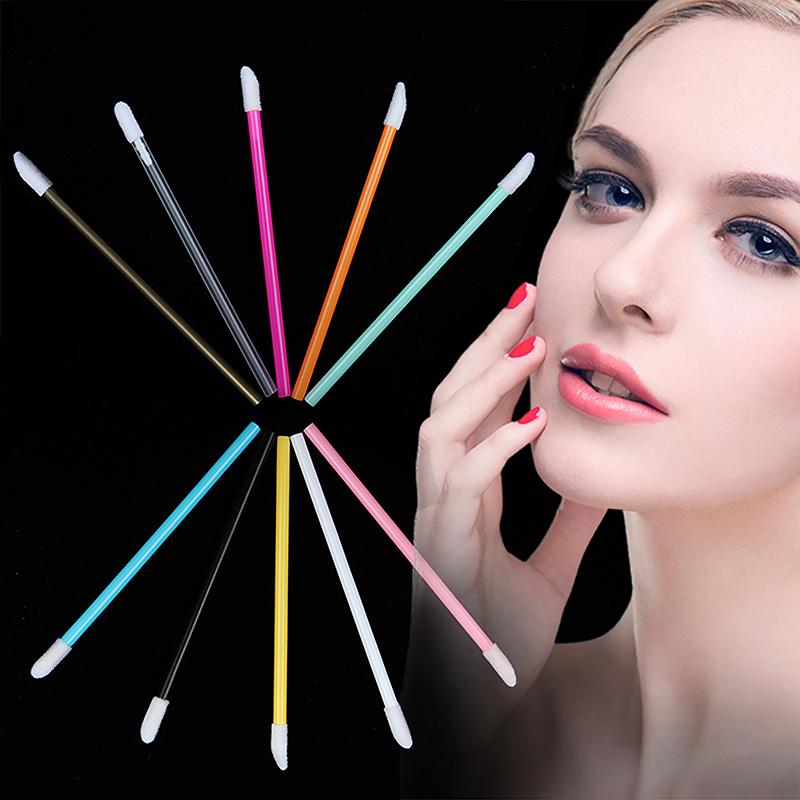 50Pcs Disposable Makeup Brush Kit Mascara Wand Spoolies Lipstick Lip Gloss Applicator For Eyebrow Eyelash Extension