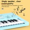 Kids Electronic Piano Keyboard Toy with Microphone 37 Keys Multi-function Musical Instrument Toy Toddlers Boys Girls USB Battery Powered Educational