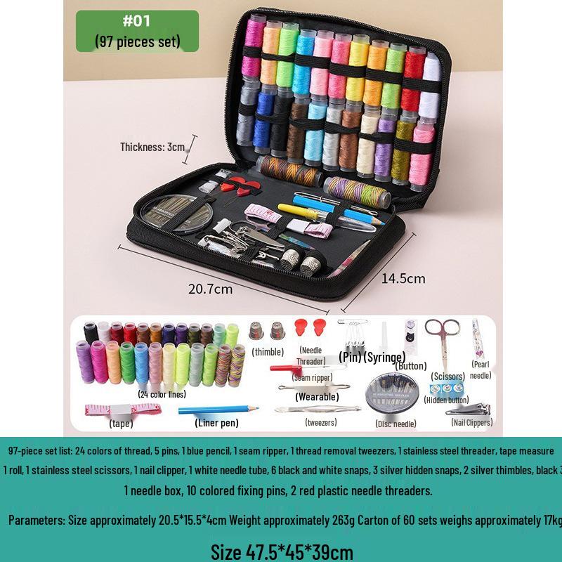 High-Quality Portable Sewing Kit: Travel-Friendly DIY Needle & Thread Box