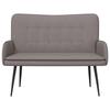 2 Seater Sofa Taupe 115 x 61 x 87 cm Fabric