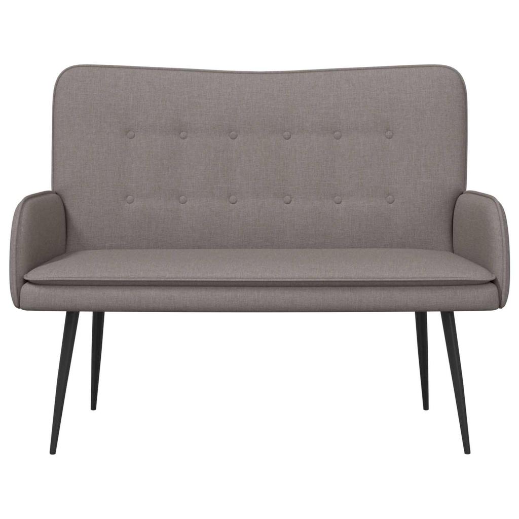 2 Seater Sofa Taupe 115 x 61 x 87 cm Fabric