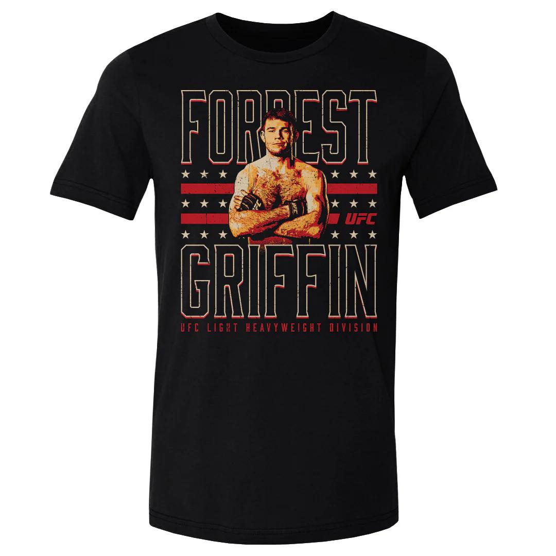 

2026 Summer UFC Forrest Griffin Fighting Graphic Tshirt Women Sports Cotton Short Sleeve Loose Leisure Fitness Shirt Unisex 4XL