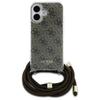 Guess Guhcp16Shc4Sew Iphone 16 6.1      Brązowy/Brown Hardcase Crossbody Cord 4G Print