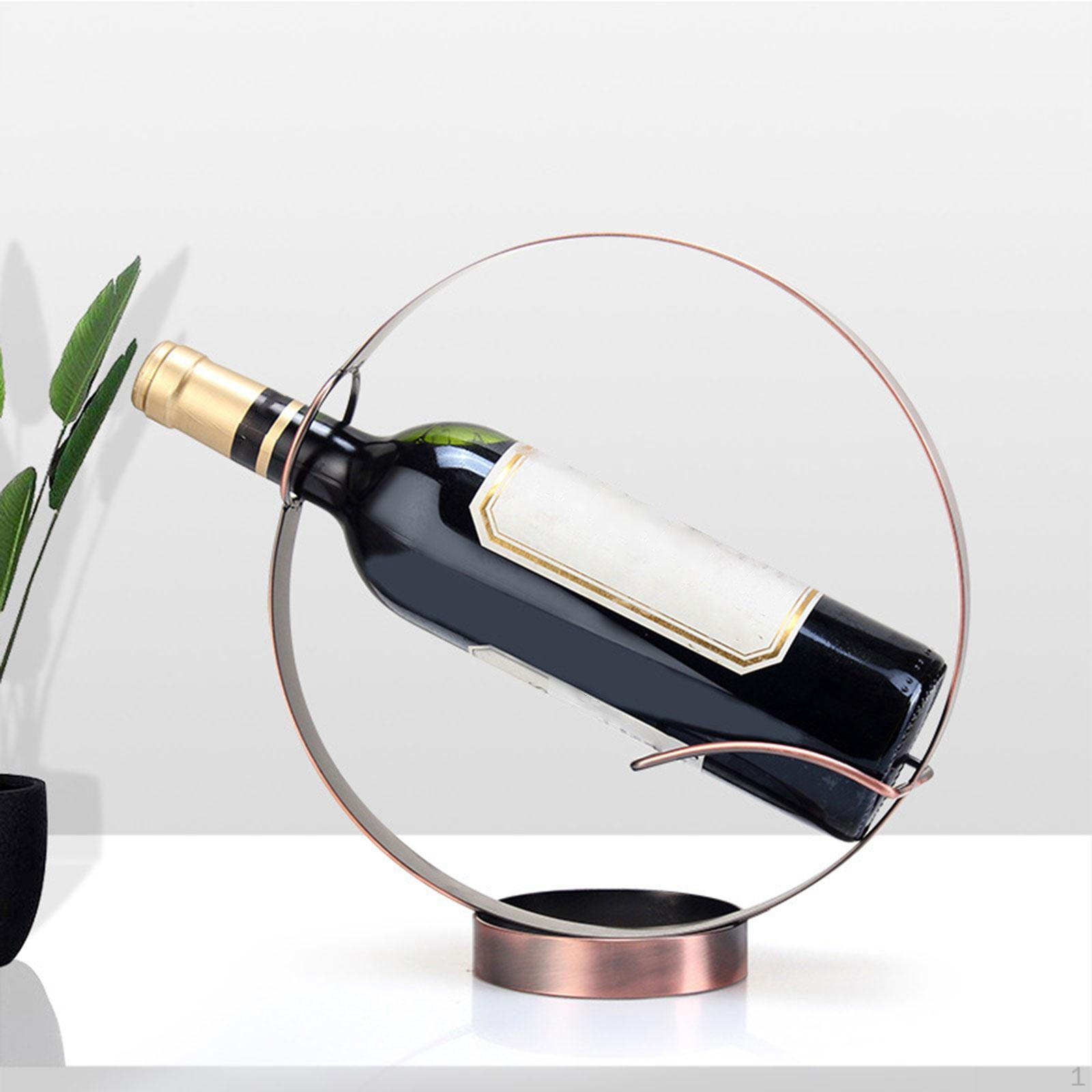 

Держатель для бутылок для хранения вина Декоративный аксессуар Кухня и столовая бронзовый