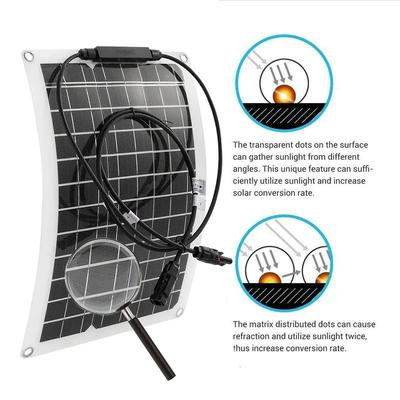 20W-300W Flexibles Solarpanel 12V Batterieladeger Dual-USB Mit 10-100A Controller Solarzellen Powerbank für Handy Auto Yacht Wohnmobil