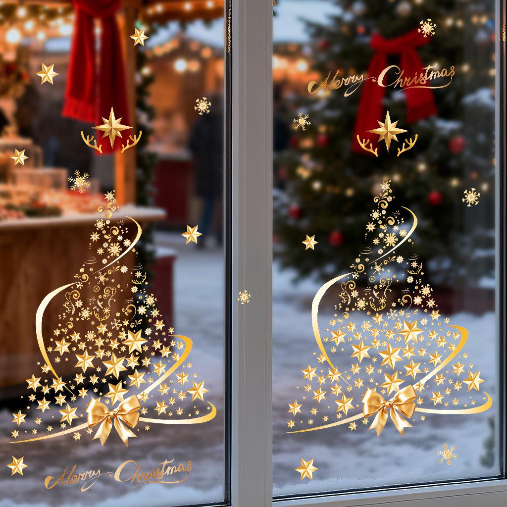 Creative Xmas Decals Large Decor Nástěnná malba Atmosféra Dekor tapety dárek