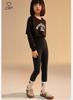 2026 New Girls' High-Waisted Cotton Leggings - Thin Style for Spring and Autumn