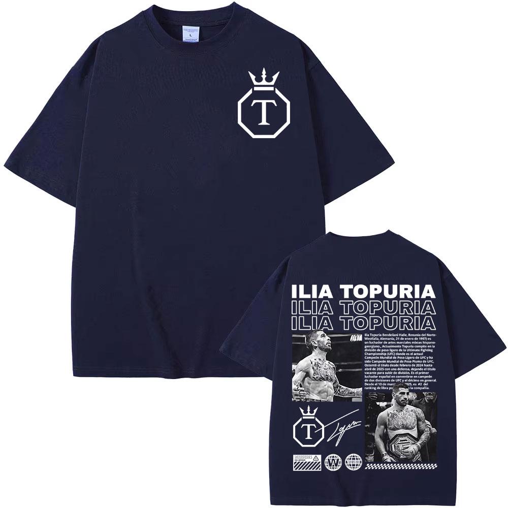 El Matador Ilia Topuria Merch Men's Cotton shirt Harajuku Graphic Tshirts Unisex Summer Short Sleeve Women Tshirt