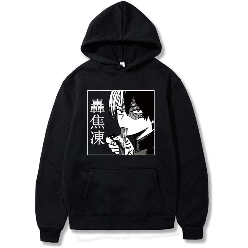 Japanese Animation My Hero Academia Hoodies Men Women Hooded Sweatshirts Pullovers Autumn Boys Girls Streetwear Hoodie