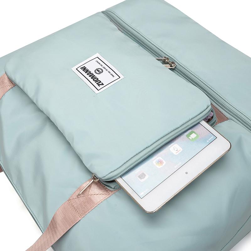 Folding Storage Bag Women's Large Capacity Travel Luggage Bag Dry and Wet Separate Gym Bag with Separation Shoes Bags