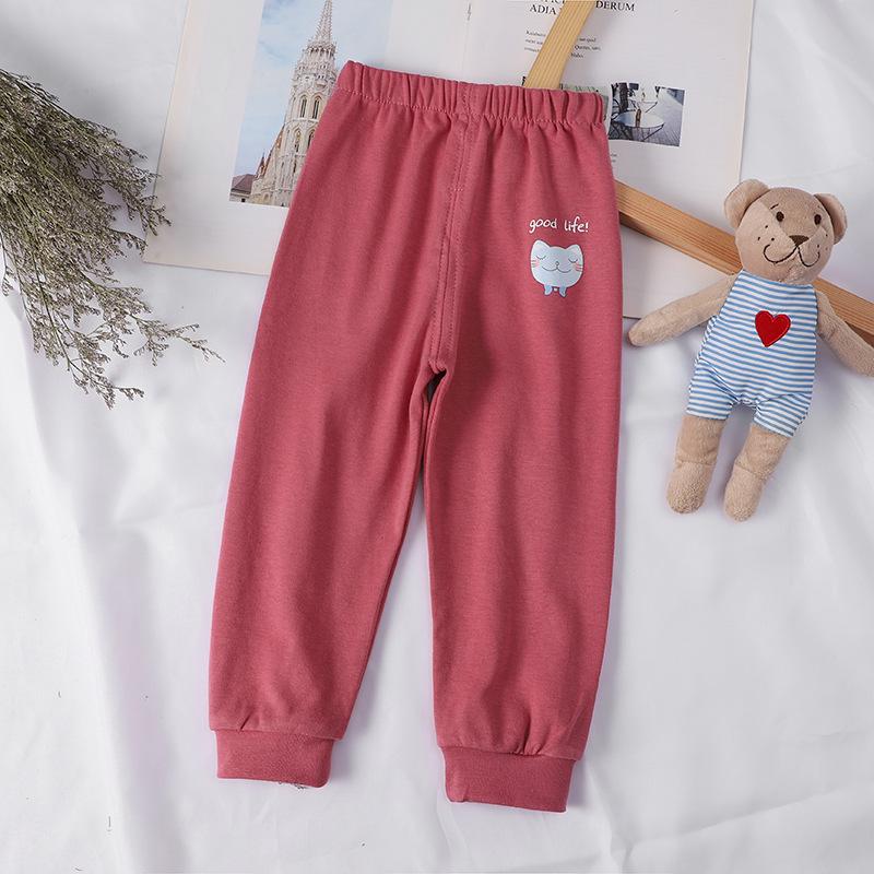 Spring & Autumn All-Cotton Unisex Toddler Pants, Single Piece, Seven Colors Available