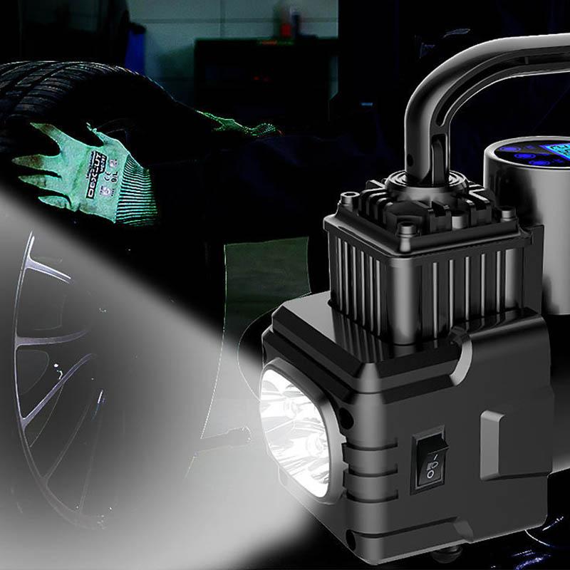 Pompă gonflabilă pentru mașină, dublu cilindru, de mare putere, pompă de aer portabilă pentru mașină, anvelopă, 12 V, pompă electrică de înaltă presiune, pompă universală pentru autovehicule.