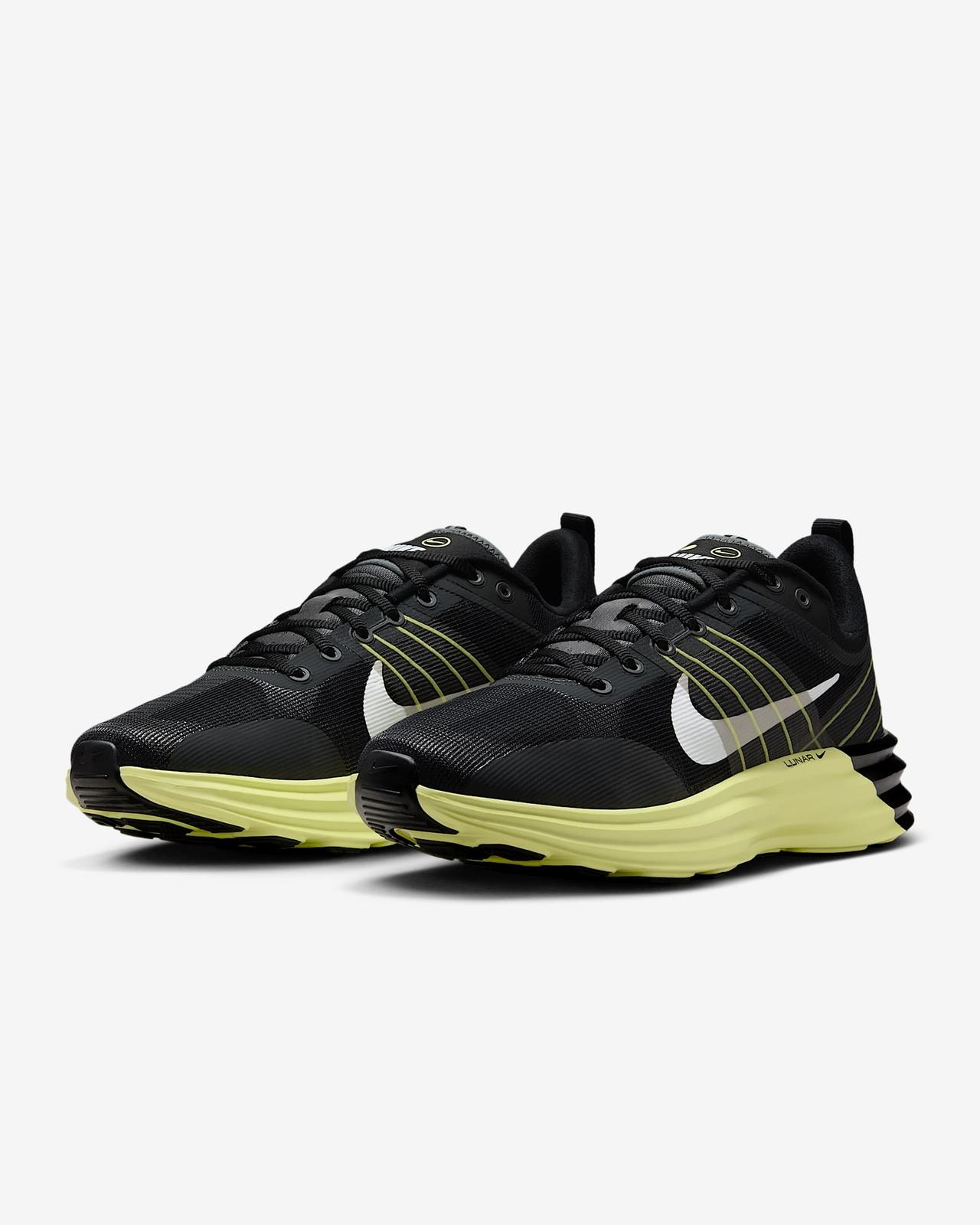 DV2440-006 Nike Lunar Roam Черный Железно-серый Светло-лимонный Твист Белый (Мужской) 10.5