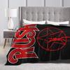 Mantas Rush Band Logo Holy Starmans Suaves de Felpa Gráfica Mantas de Cama Para Dormitorio de Niñas Niños Colcha de Franela Cubre Cama