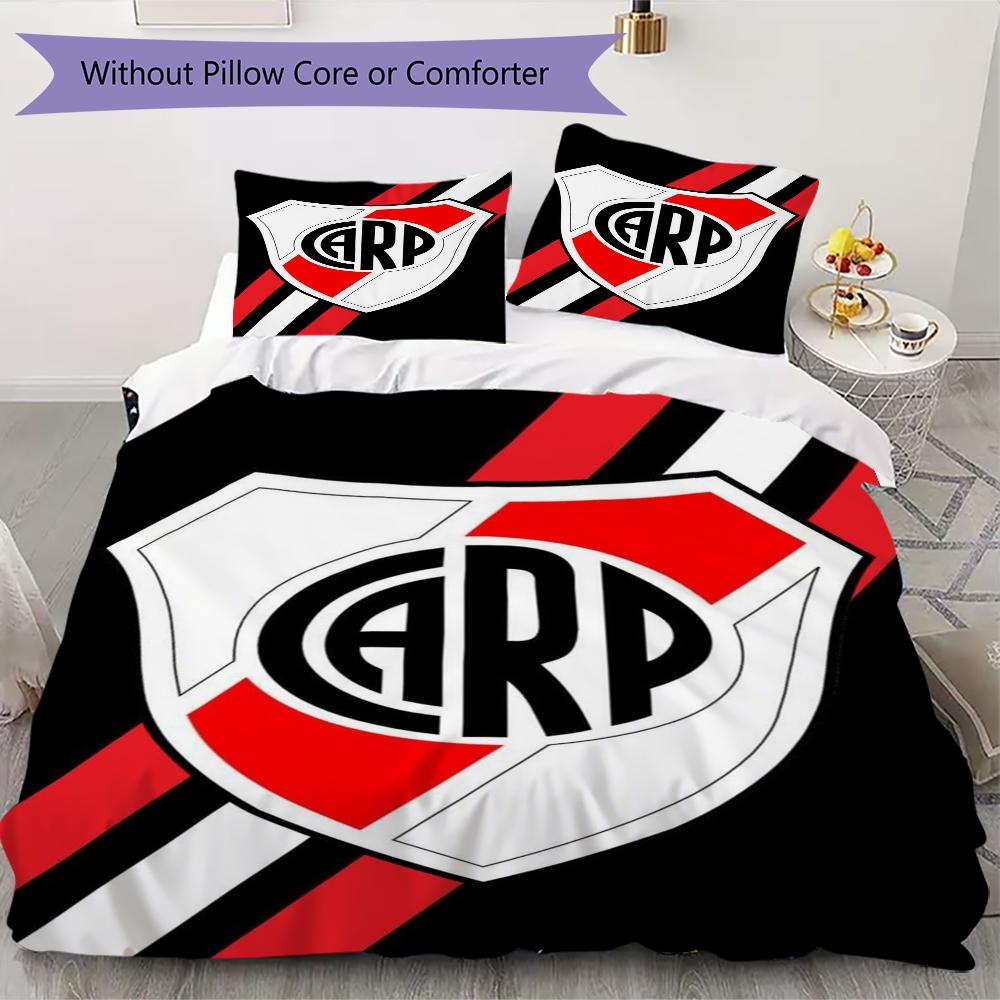 CA River Plate Pattern Bedding,Quilt Set Quilt Cover Pillowcase Home Birthday Gift(1 * duvet cover + 2 * pillowcase, without core)_lx